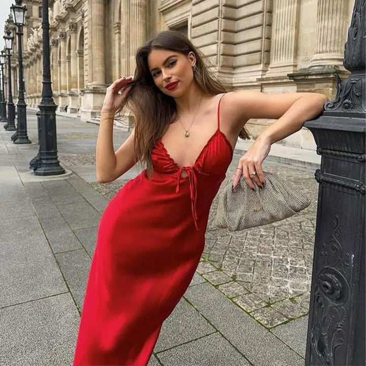 Cassidy Spaghetti-Strap Dress