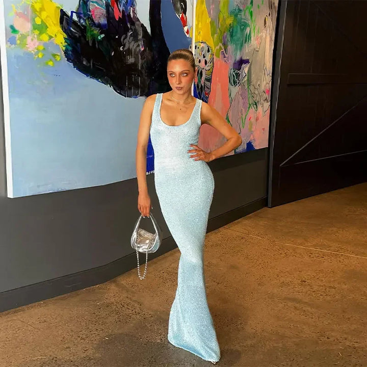 Ezra Sequin Maxi Dress