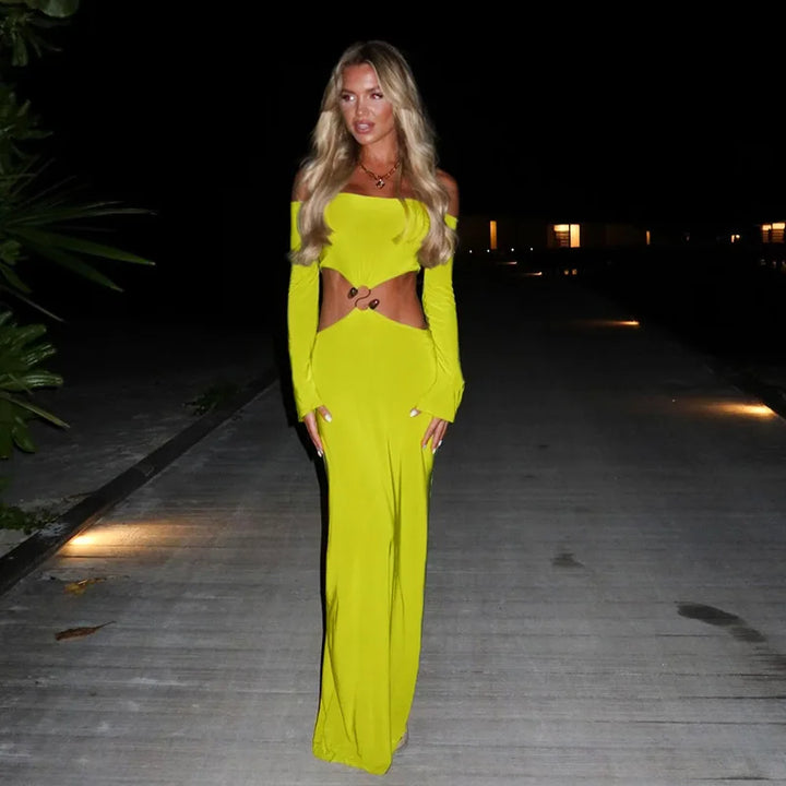 Penny Neon-Green Dress