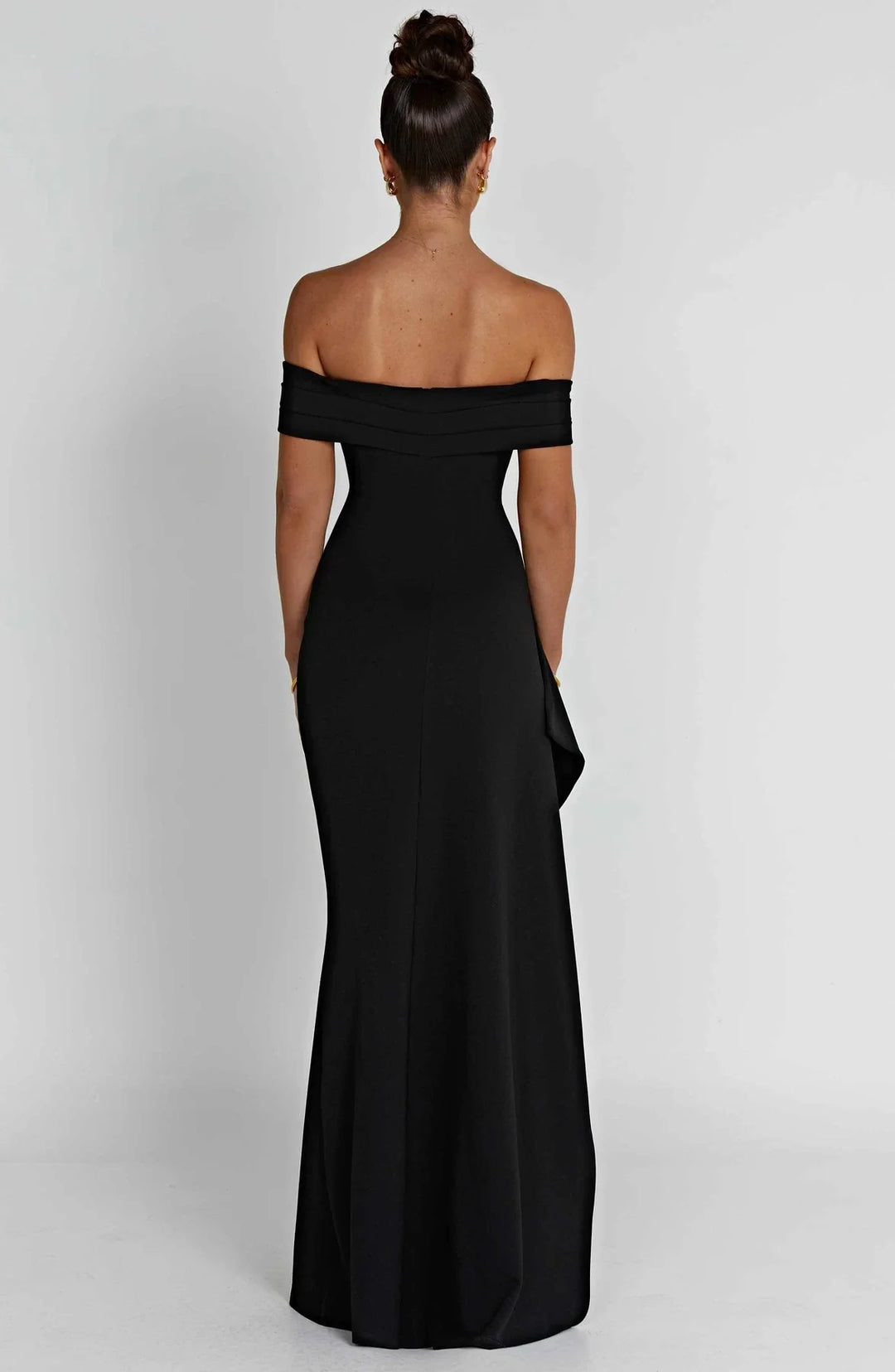 Madilynn High-Slit Off-Shoulder Dress