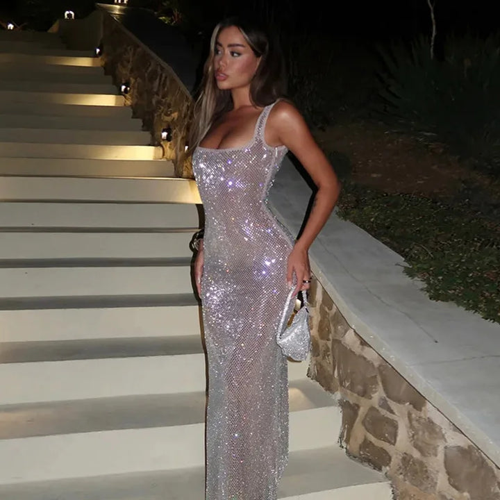 Harlee Backless Sequin Dress