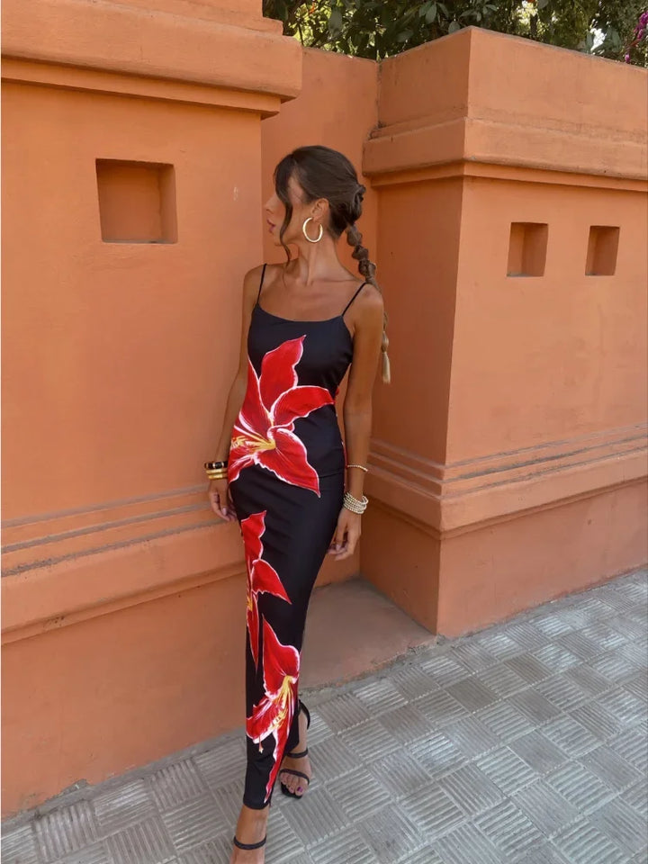 Hanna Spaghetti-Strap Dress