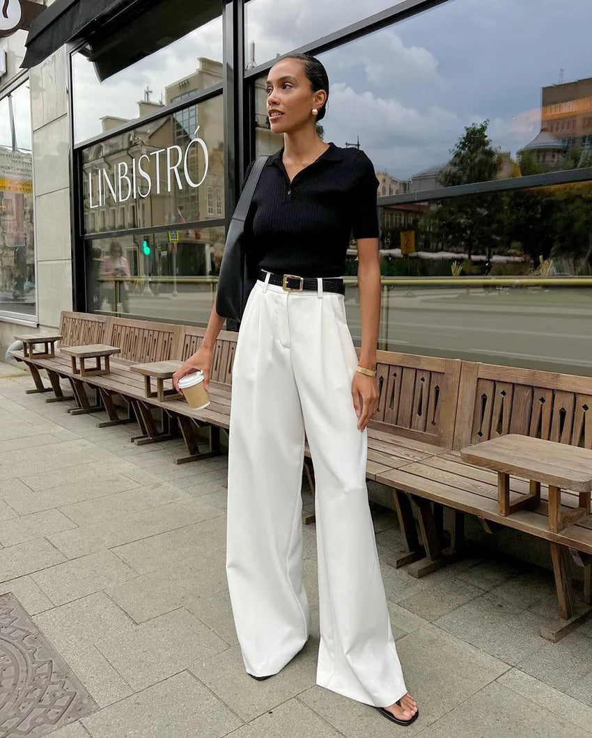 Mariana Casual White Pants