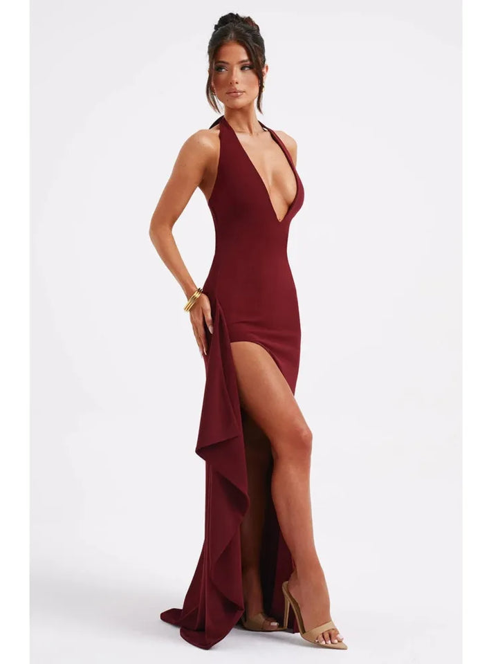 Savanna V-Neck Halter Dress