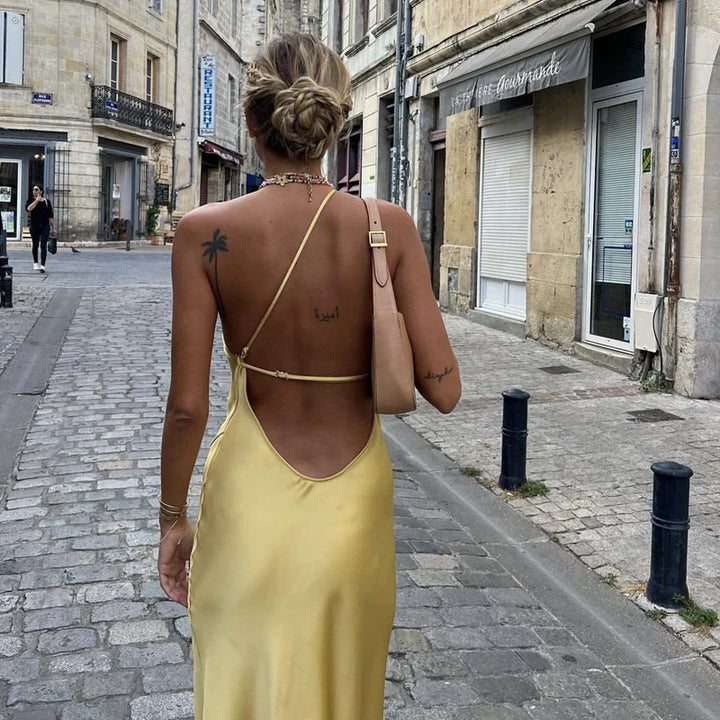 Arely High Slit Dress