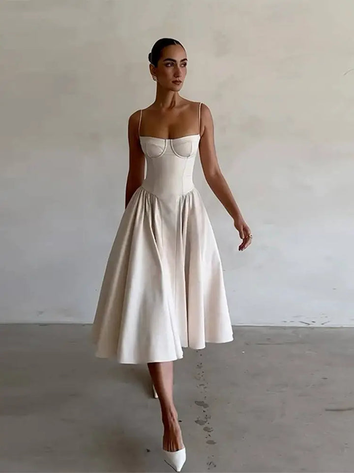 Ila Ruffle Corset Dress