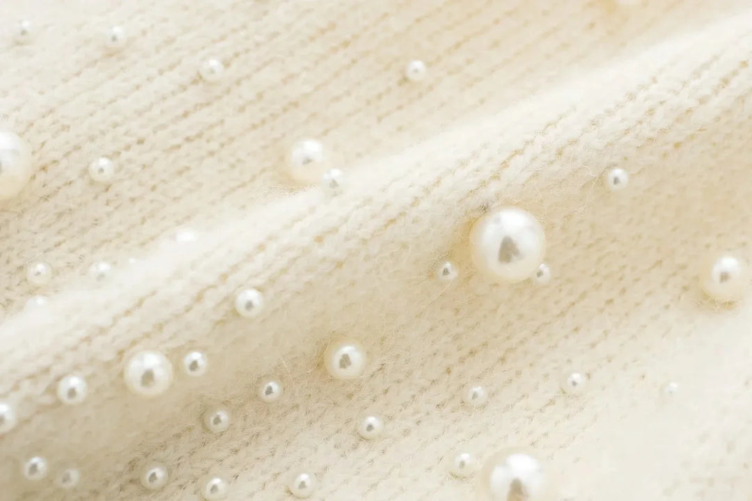 Laura White Top & Skirt Set