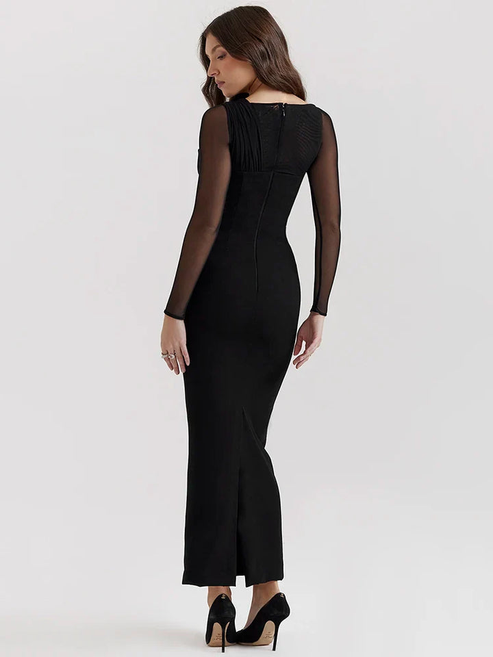 Kaliyah Long-Sleeve Maxi Dress