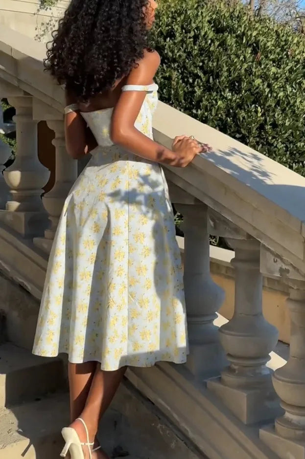 Maxine Off-Shoulder Midi Dress