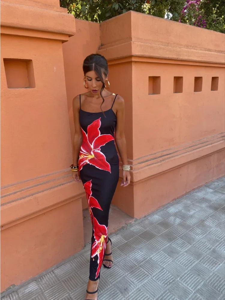 Hanna Spaghetti-Strap Dress