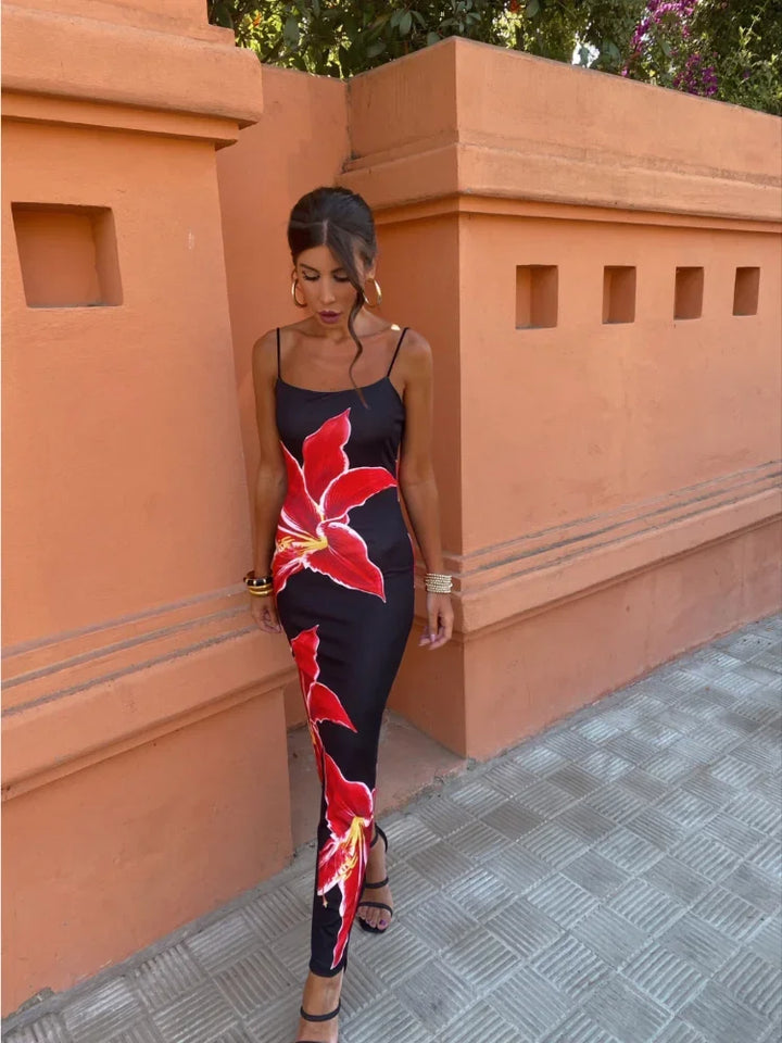 Hanna Spaghetti-Strap Dress