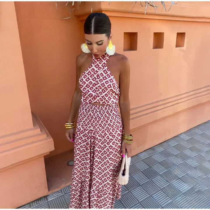 Joanna Halter Top & Skirt Set