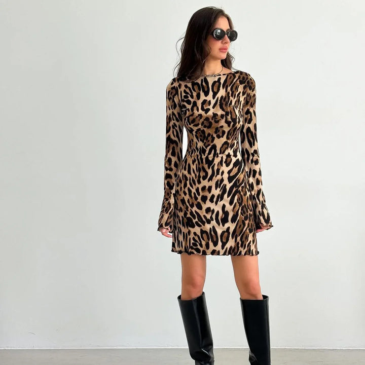Baylee Leopard Mini Dress