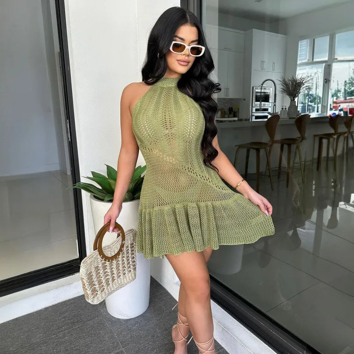 Louisa Turtle-Neck Dress