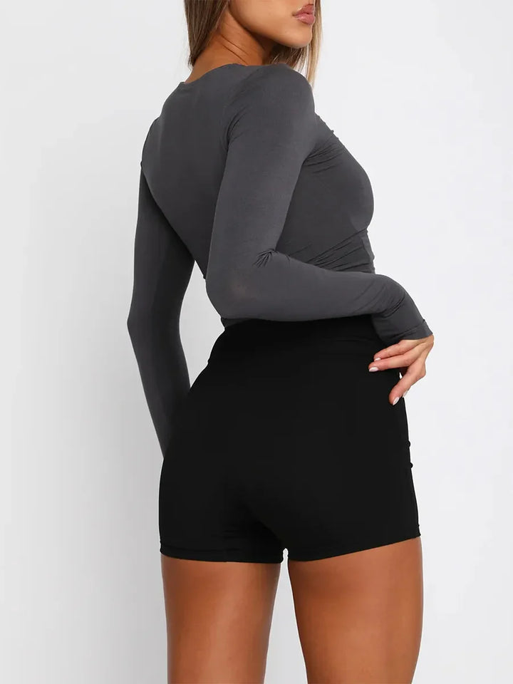 Sage Basic Long-Sleeve Top