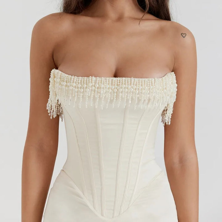 Braelyn Corset Mid-Calf Dress