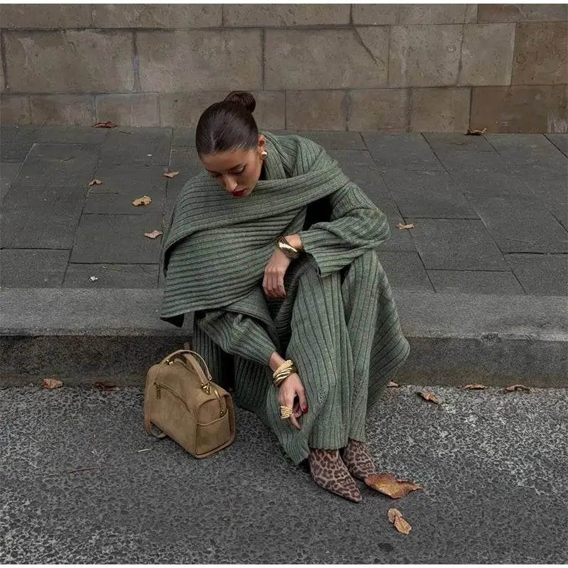 Azalea Knitted Pants & Sweater Set