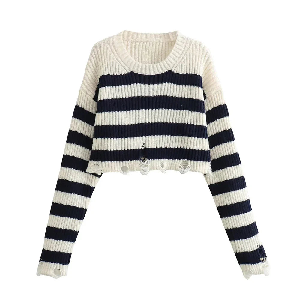 Carmen Knitted Crop Sweater