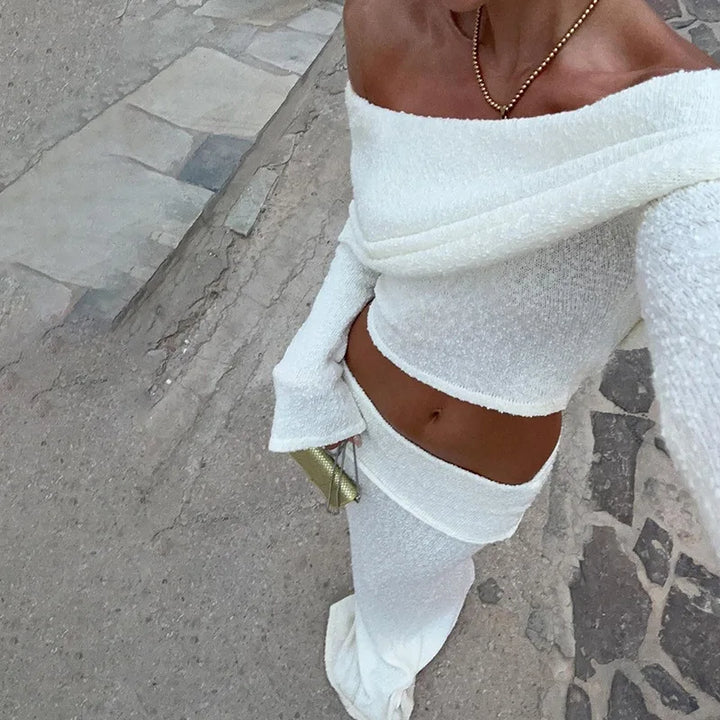 Nina Off-Shoulder Top & Skirt Set