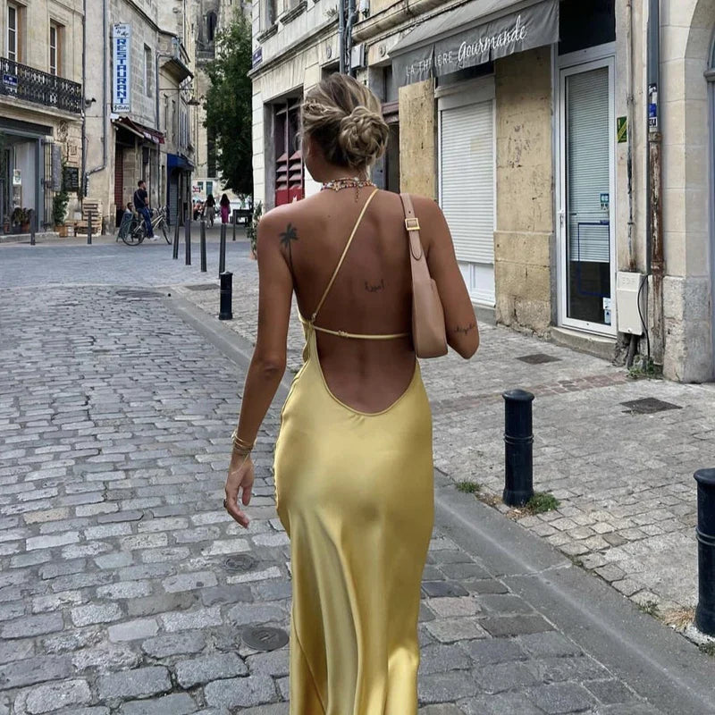 Arely High Slit Dress