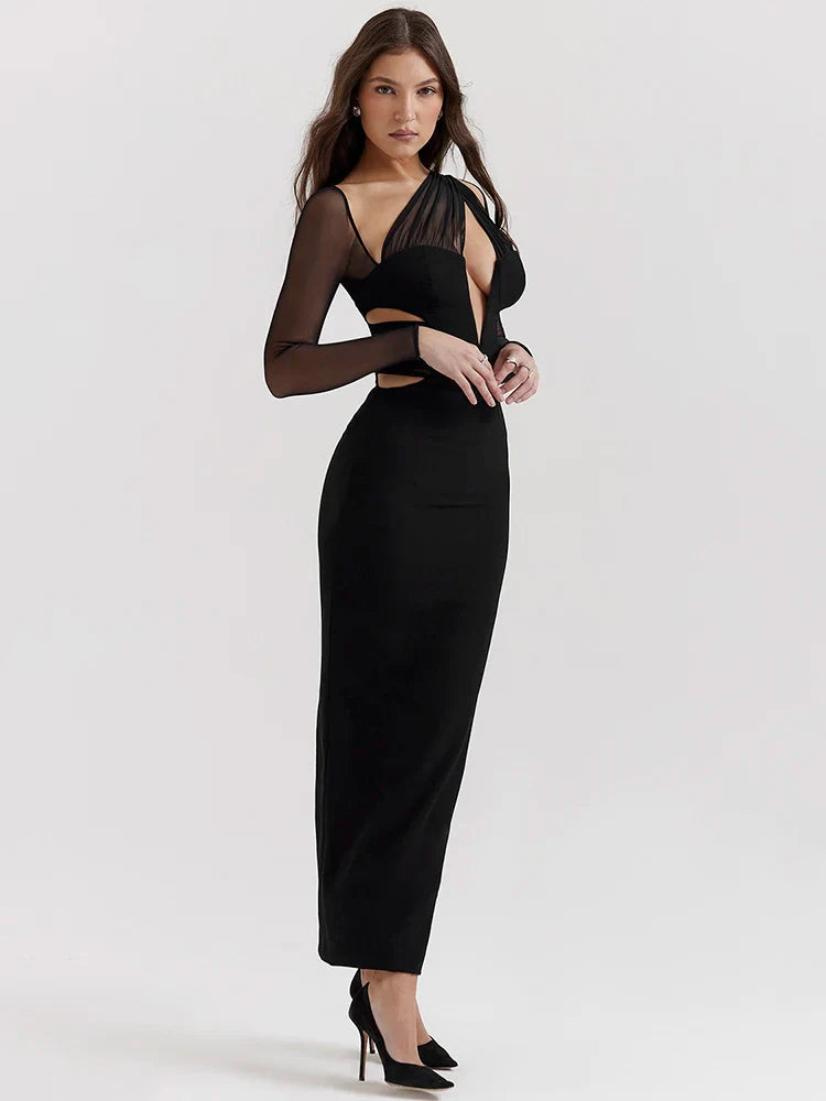 Kaliyah Long-Sleeve Maxi Dress