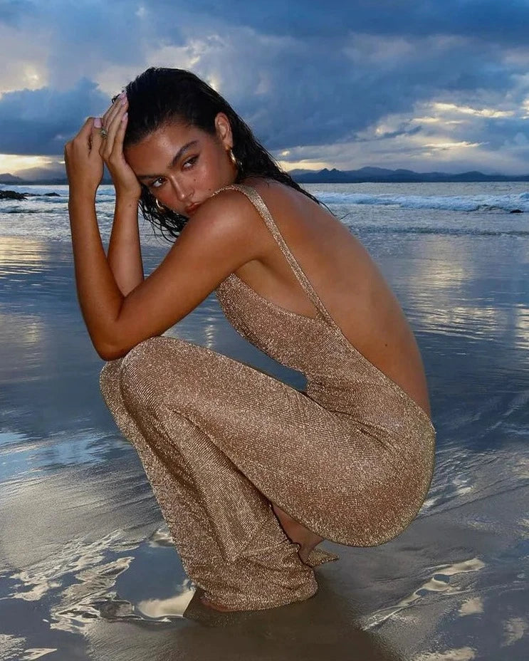 Noemi Backless Maxi Dress