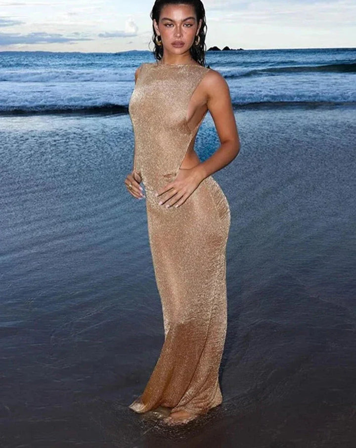 Noemi Backless Maxi Dress