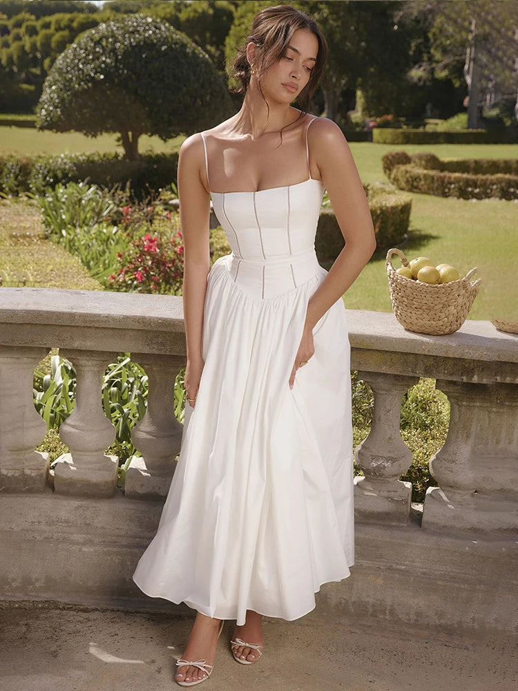 Patricia Spaghetti-Strap Corset Dress