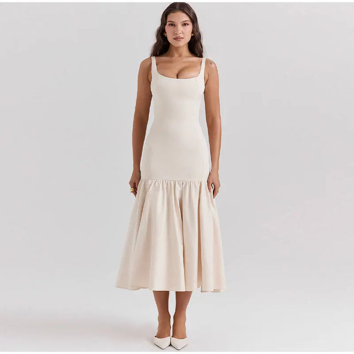 Clover Classic Square-Collar Dress