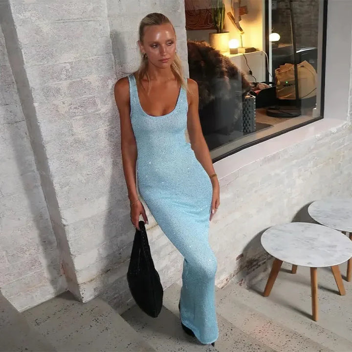 Ezra Sequin Maxi Dress