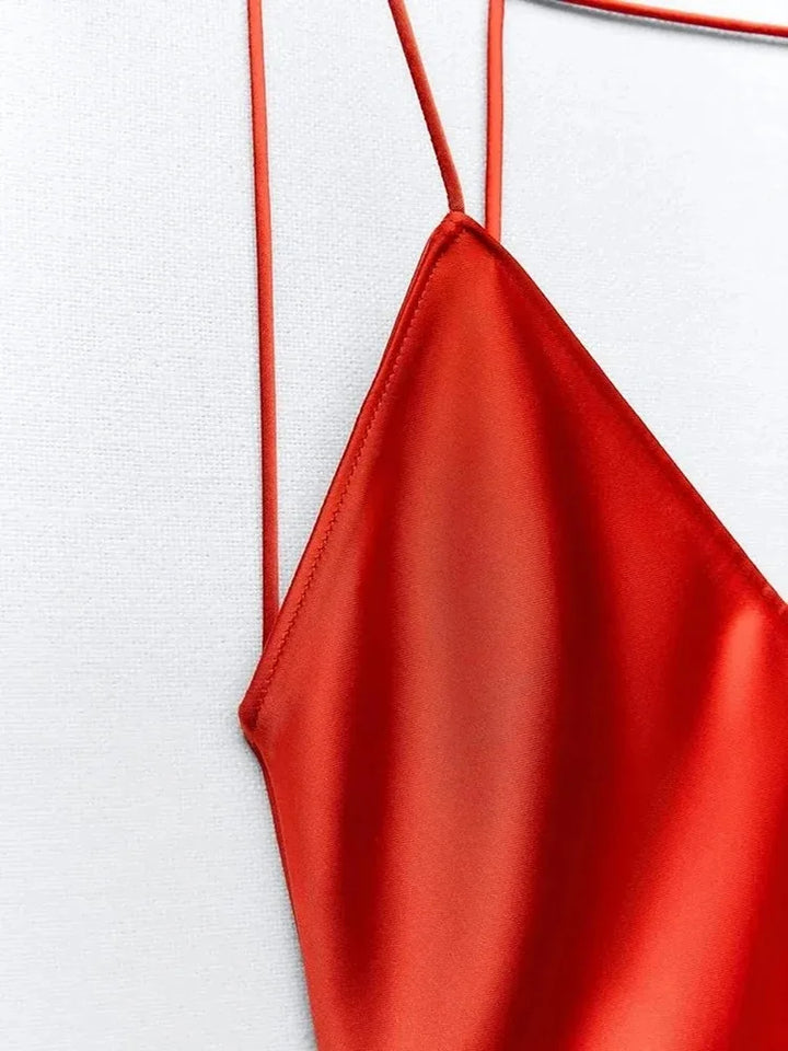 Romina Satin Maxi Dress