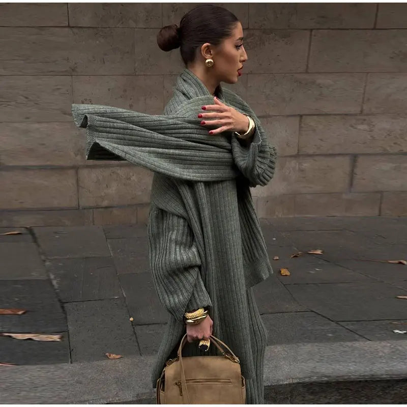 Azalea Knitted Pants & Sweater Set