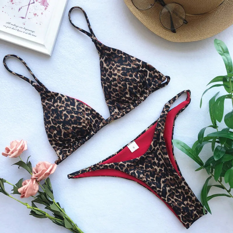 Paisley Leopard Bikini