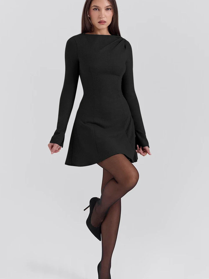 Lillie A-Line Long -Sleeve Dress