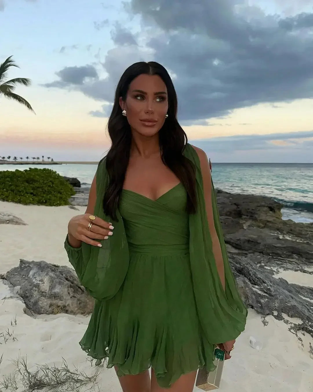 Nyomi Ruffle Mini Dress