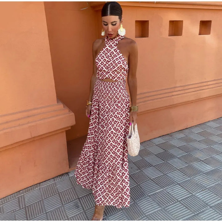 Joanna Halter Top & Skirt Set