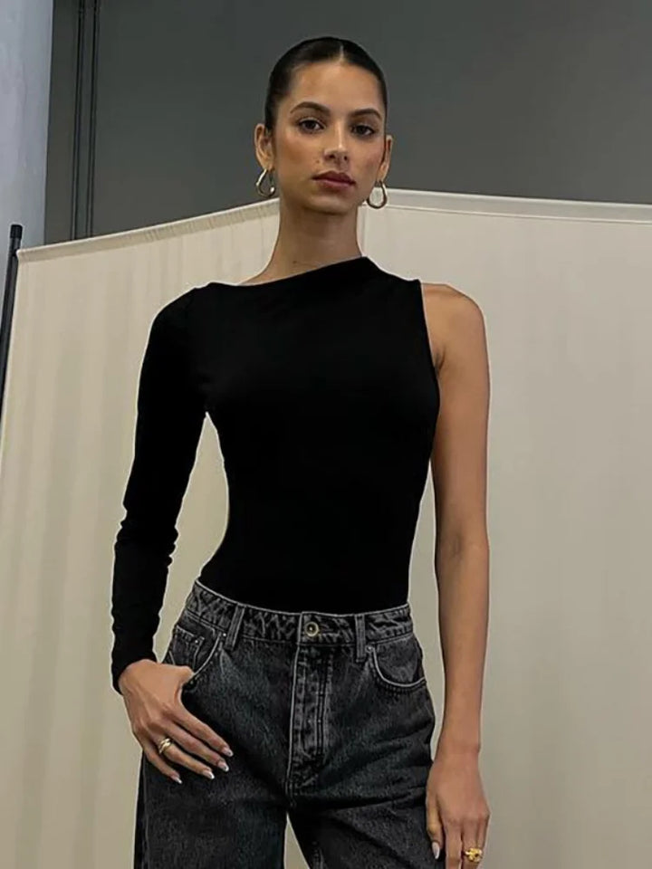 Wren Slanted Slim-Fit Top