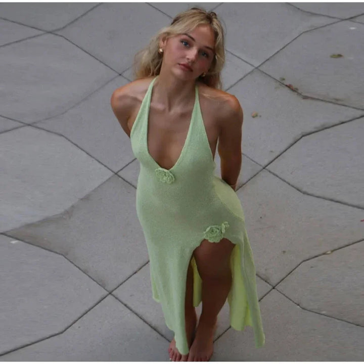 Ramona Flower V-Neck Dress