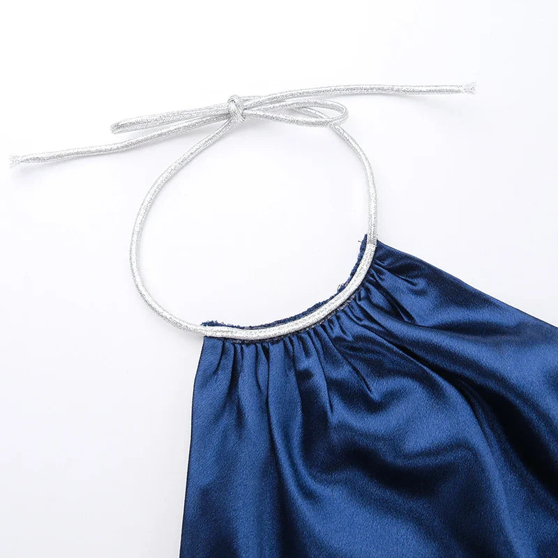 Elliot Halter Satin Dress