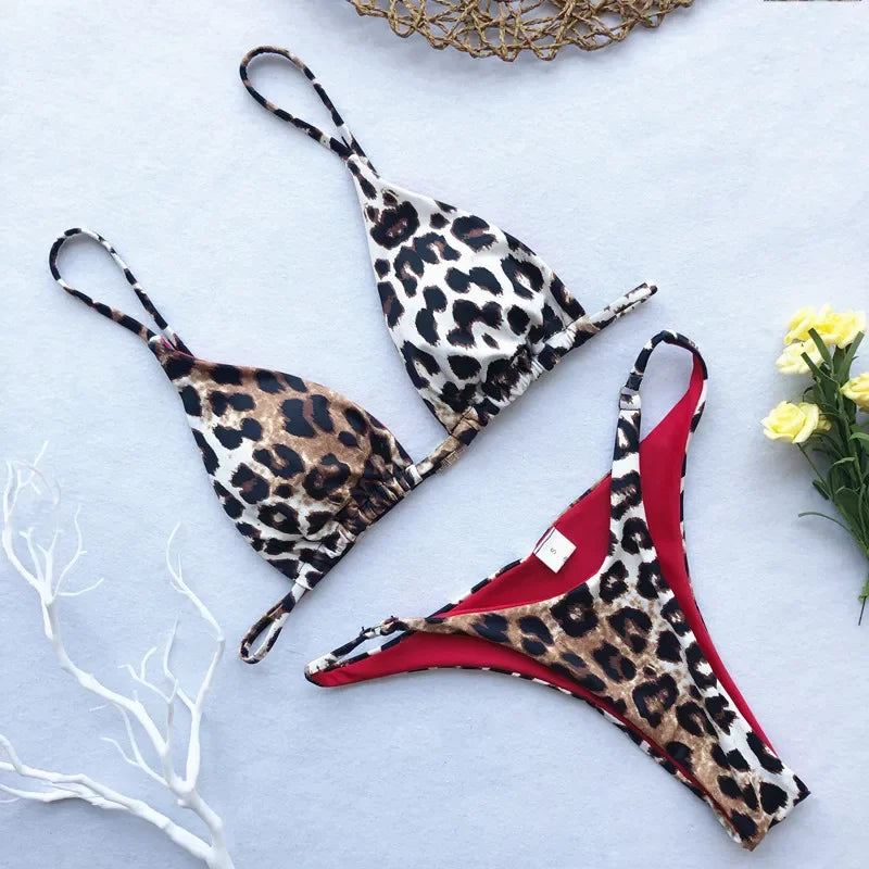 Paisley Leopard Bikini