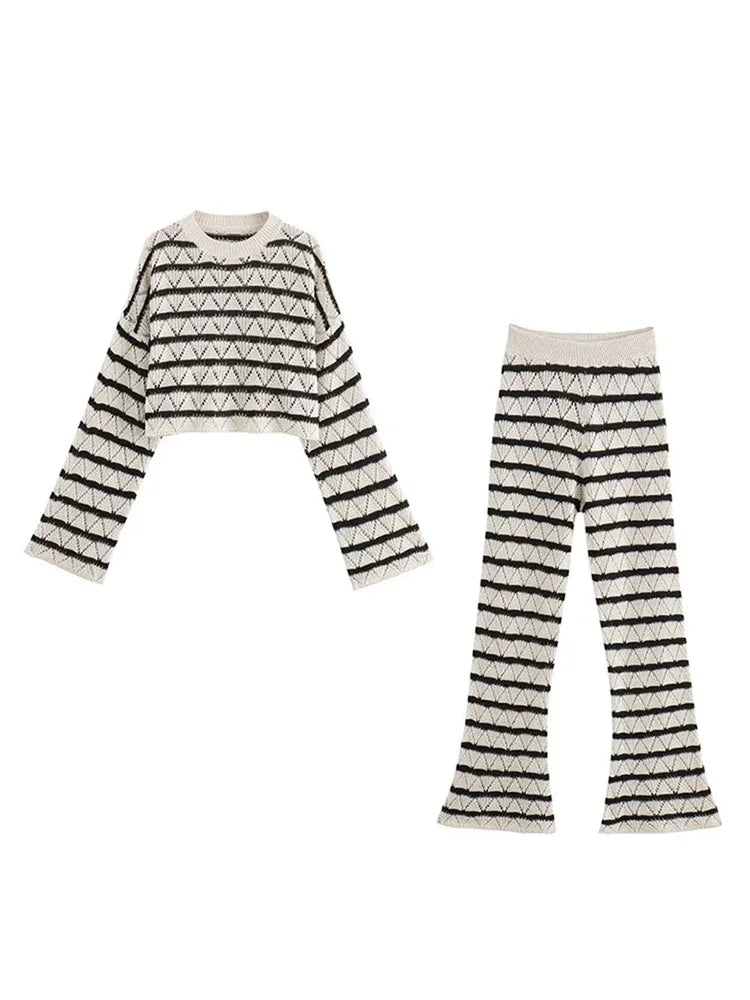 Maryam Striped Sweater & Sweatpants Set