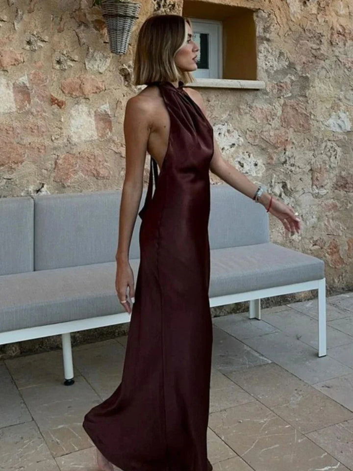 Thalia Halter Maxi Dress
