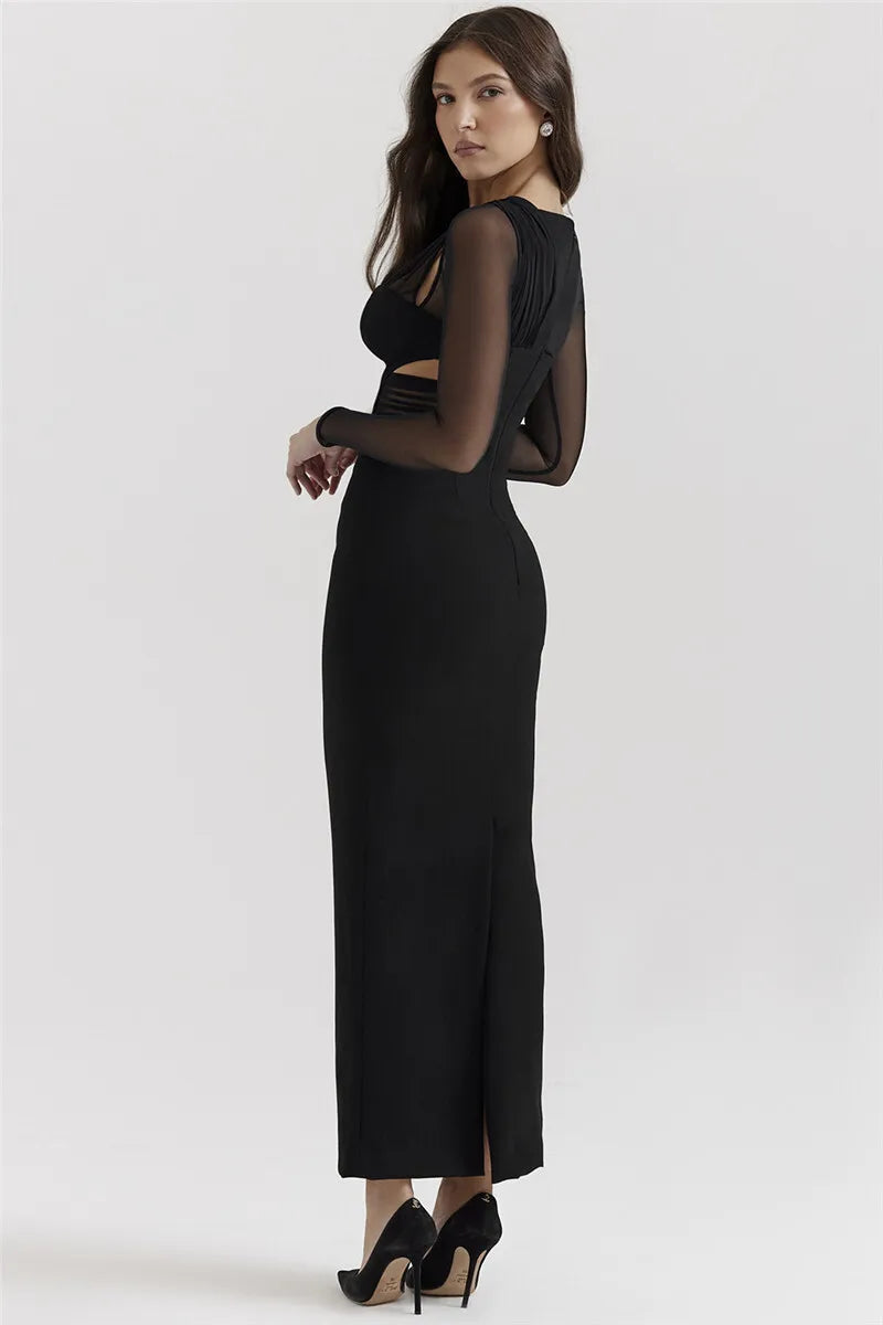 Kaliyah Long-Sleeve Maxi Dress