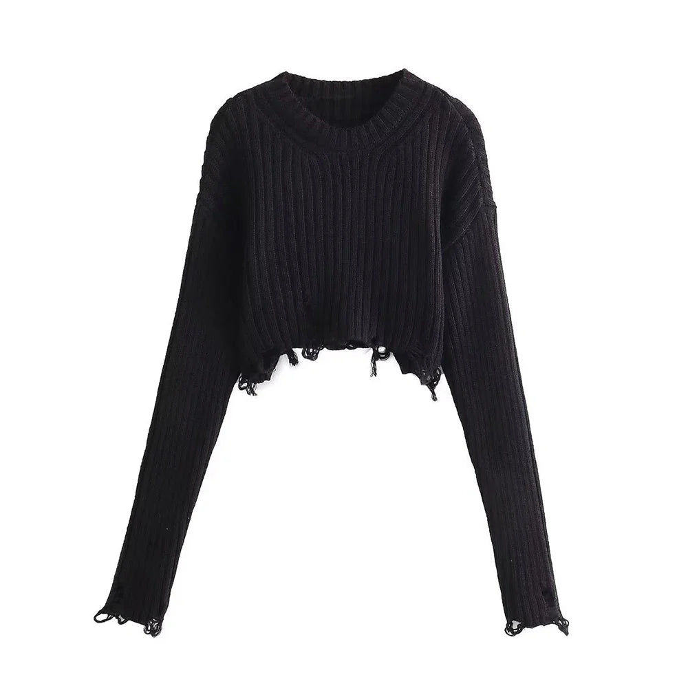 Carmen Knitted Crop Sweater