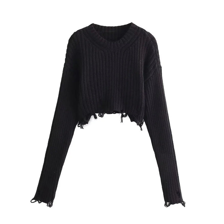 Carmen Knitted Crop Sweater