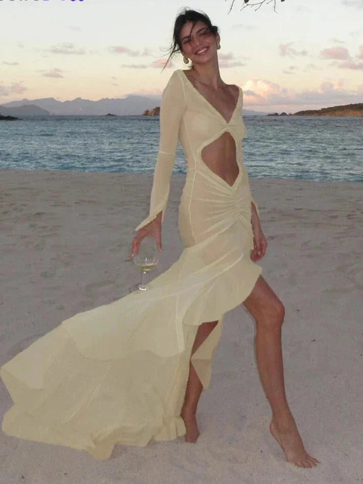 Kataleya Cut-Out Beach Dress