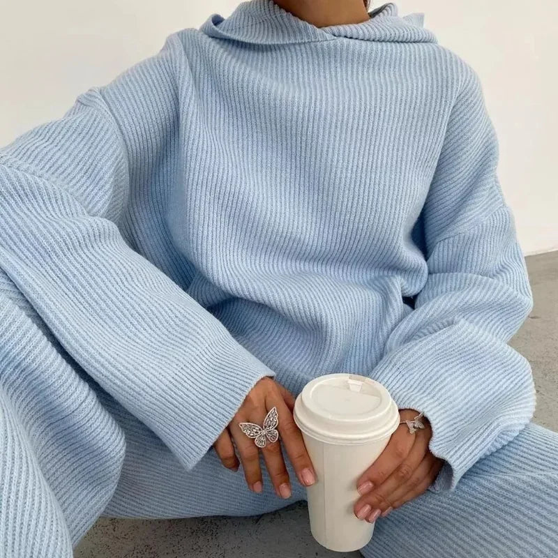 Xiomara Ribbed Sweater & Sweatpants Set