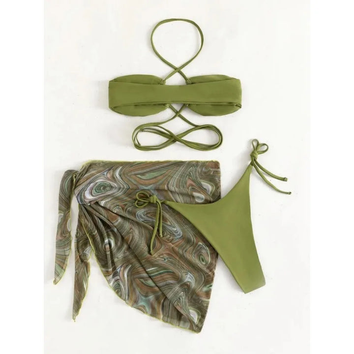 Catarina Three-Piece Bikini Set