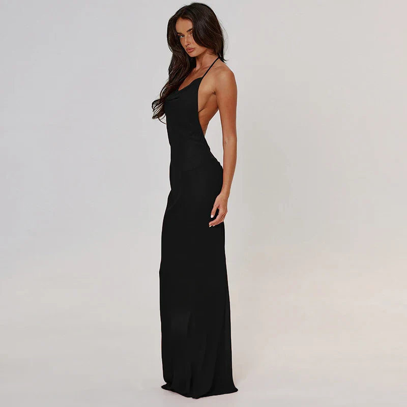 Rosa Open-Back Maxi Dress