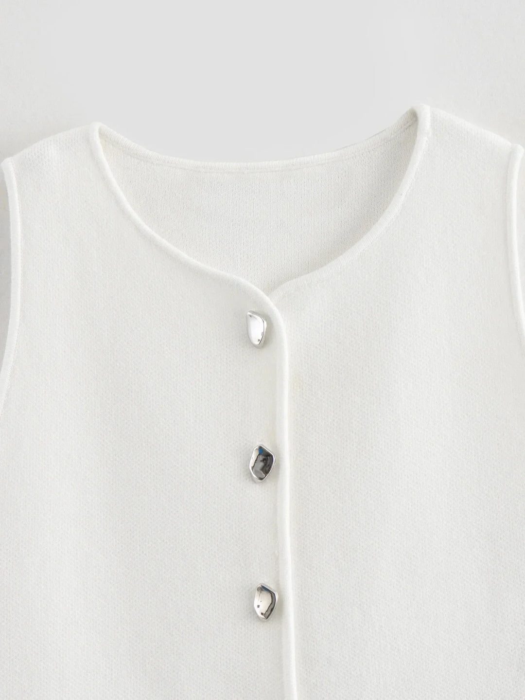 Amira Button Crop Tops